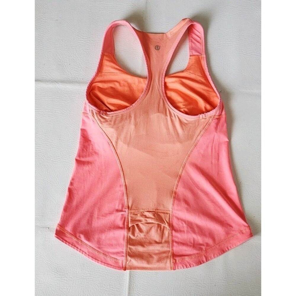 Lululemon Cardio Kick Tank Top Size 8 Coral